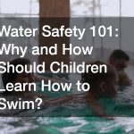 teaching a child how to swim