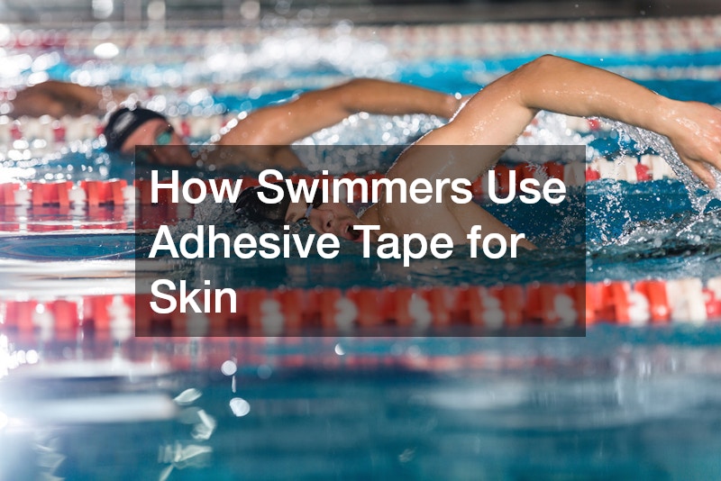 How Swimmers Use Adhesive Tape for Skin